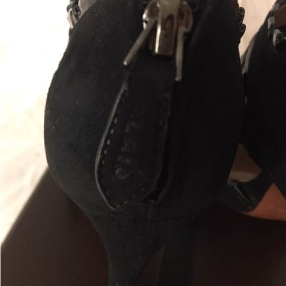 Azzedine Alaia black suede & patent leather heels size 38 - Picture 7 of 13